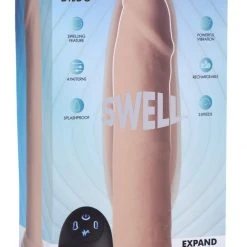 Swell 7X Inflatable And Vibrating Remote Control Silicone Dildo - 8.5 Inch Dildos & Strap-Ons