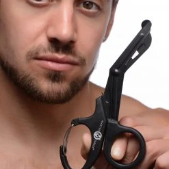 Master Series BDSM Snip Heavy Duty Bondage Scissors With Clip
