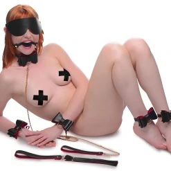 Master Series And Red Bow Bondage Set With Carry Case