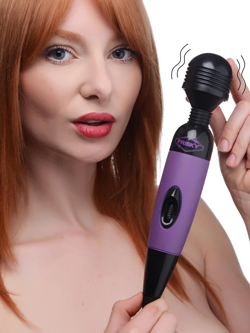 Frisky Playful Pleasure Multi-Speed Vibrating Wand - Vibrators 2 Frisky Playful Pleasure Multi-Speed Vibrating Wand - Vibrators