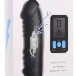 Zeus Electrosex E-Stim Pro 5x Vibrating Dildo With Remote Control BDSM