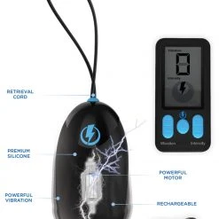 Zeus Electrosex E-Stim Pro Silicone Vibrating Egg With Remote Control BDSM