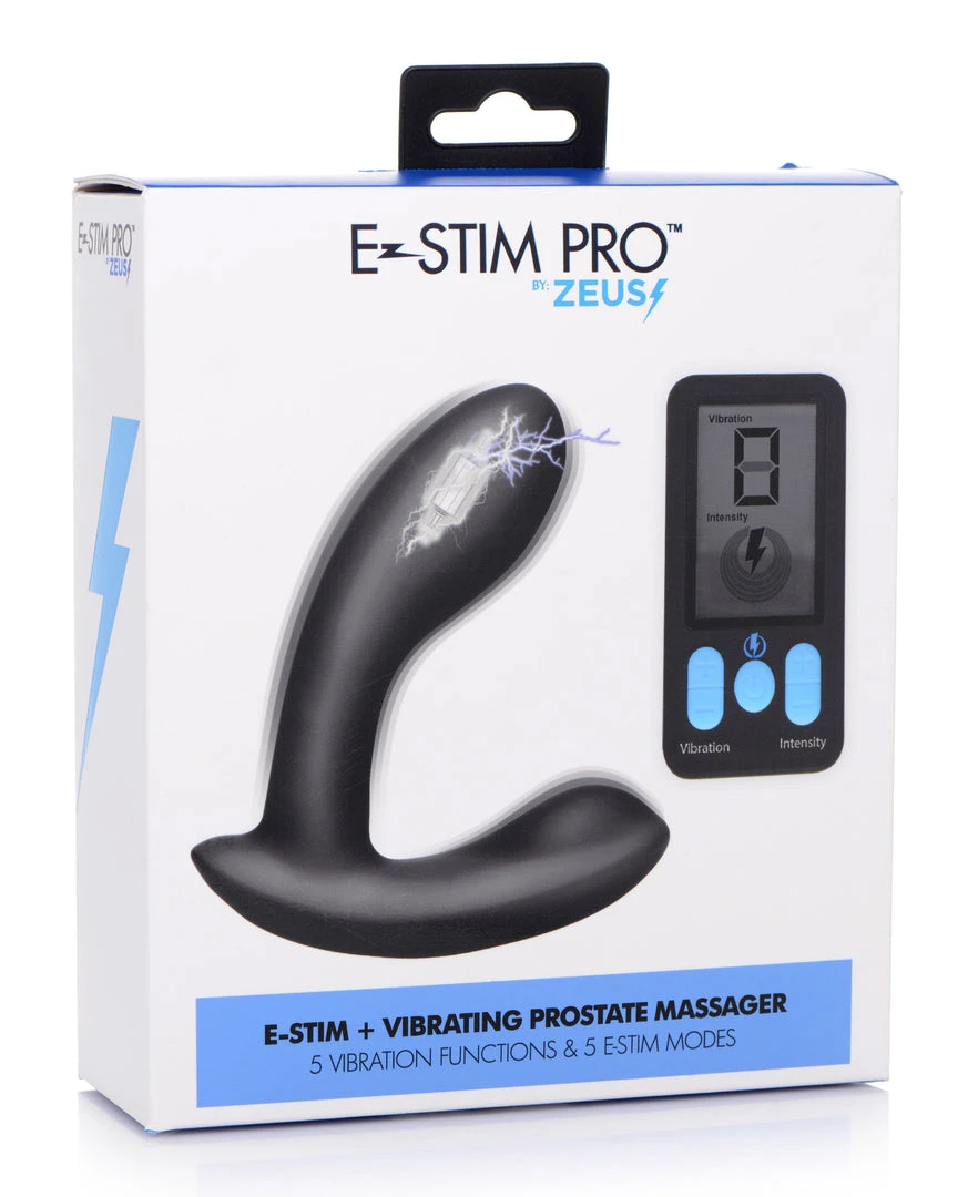Zeus Electrosex BDSM E-Stim Pro Silicone Vibrating Prostate Massager With Remote Control 8 Zeus Electrosex BDSM E-Stim Pro Silicone Vibrating Prostate Massager With Remote Control