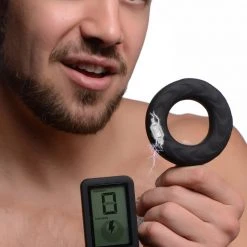Zeus Electrosex BDSM E-Stim Pro Silicone Vibrating Cock Ring With Remote Control