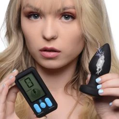 Zeus Electrosex E-Stim Pro Silicone Vibrating Anal Plug With Remote Control