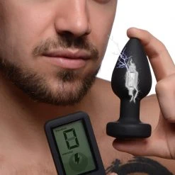 Zeus Electrosex E-Stim Pro Silicone Vibrating Anal Plug With Remote Control