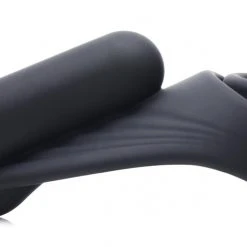 Trinity Vibes Penis Pleasure 7X Silicone C-Ring With Vibrating Taint Stimulator