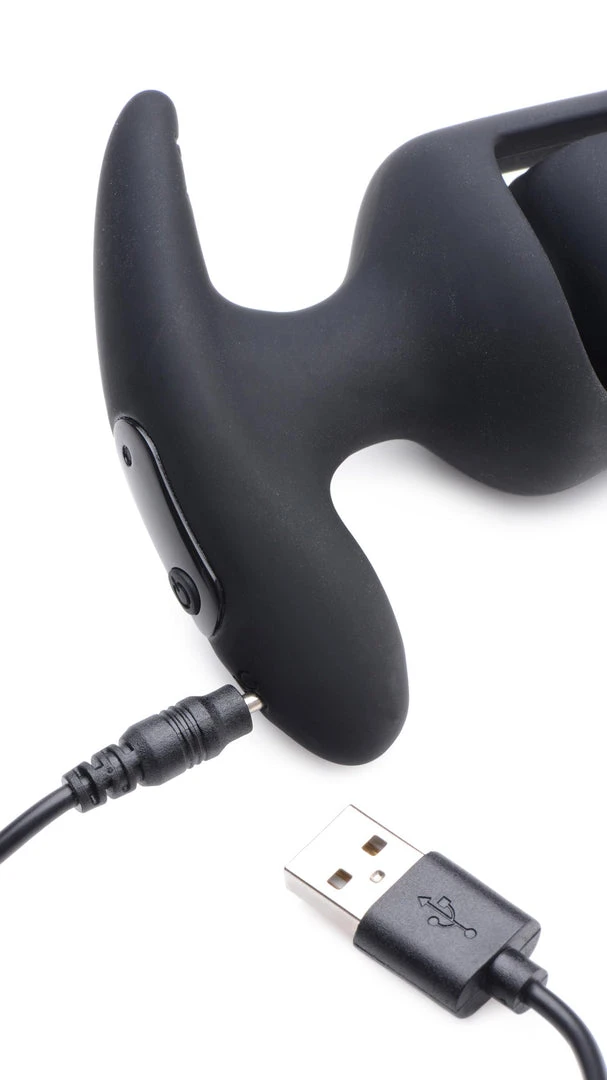 Ass Thumpers 7X Vibrating Hollow Silicone Anal Plug 6 Ass Thumpers 7X Vibrating Hollow Silicone Anal Plug