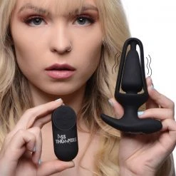 Ass Thumpers 7X Vibrating Hollow Silicone Anal Plug