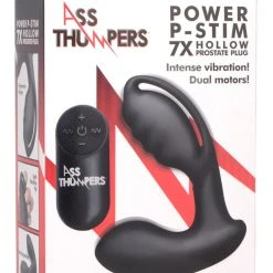 Ass Thumpers 7X Power P-Stim Hollow Silicone Prostate Plug