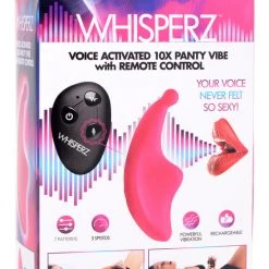 Whisperz Vibrators Voice Activated 10X Silicone Panty Vibrator With Remote Control
