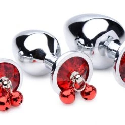 Booty Sparks Gem With Bells Anal Plug Set