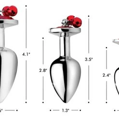 Booty Sparks Gem With Bells Anal Plug Set