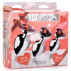 Booty Sparks Heart Gem Anal Plug Set