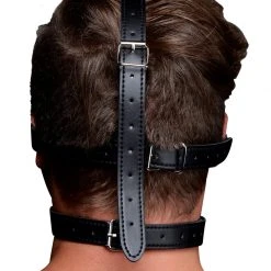 Strict Blindfold Harness And Ball Gag