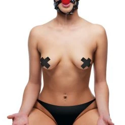 Strict Blindfold Harness And Ball Gag