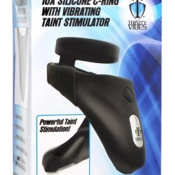 Trinity Vibes 10X Silicone Cock Ring With Vibrating Taint Stimulator Penis Pleasure