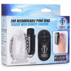 Trinity Vibes 28X Rechargeable Penis Head Teaser With Remote Control 9 Trinity Vibes 28X Rechargeable Penis Head Teaser With Remote Control
