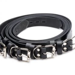 Strict Leather BDSM 4 Pack Leather Locking Bondage Straps