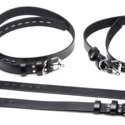 Strict Leather BDSM 4 Pack Leather Locking Bondage Straps