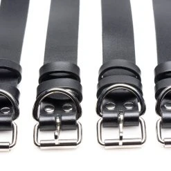 Strict Leather BDSM 4 Pack Leather Locking Bondage Straps