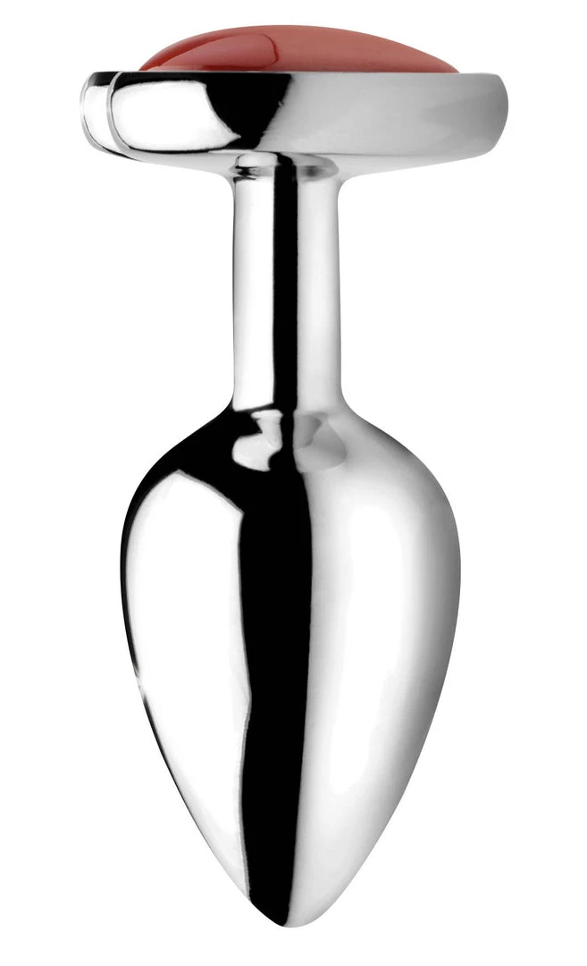 Booty Sparks Authentic Jasper Gemstone Heart Anal Plug - Large 6 Booty Sparks Authentic Jasper Gemstone Heart Anal Plug - Large