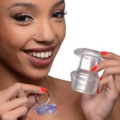 Master Series Ass Bung Hollow Anal Dilator With Plug - Large