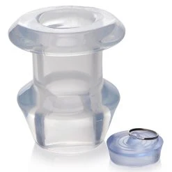 Master Series Ass Bung Hollow Anal Dilator With Plug - Large