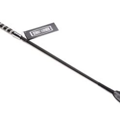 Strict Leather Short Leather Riding Crop With Rhinestone Handle