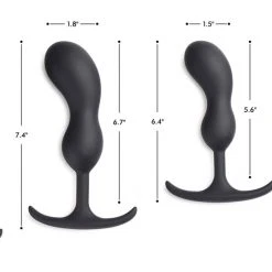 Heavy Hitters Premium Silicone Weighted Prostate Plug - Medium Anal