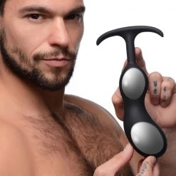 Heavy Hitters Premium Silicone Weighted Prostate Plug - Large Anal