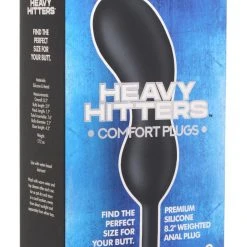 Heavy Hitters Premium Silicone Weighted Prostate Plug - Large Anal