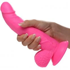 Pop Peckers 7.5 Inch Dildo With Balls - Dildos & Strap-Ons