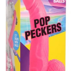 Pop Peckers 7.5 Inch Dildo With Balls - Dildos & Strap-Ons