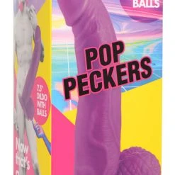 Pop Peckers 7.5 Inch Dildo With Balls - Dildos & Strap-Ons