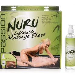 Passion Lubricants Nuru Inflatable Massage Sheet Deluxe Kit
