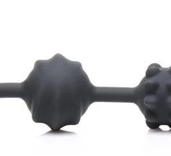 Master Series 21X Dark Rattler Vibrating Silicone Anal Beads With Remote