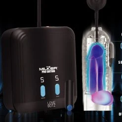 LoveBotz Penis Pleasure The Milker Pro Edition With Automatic Stroking, Suction And Vibration