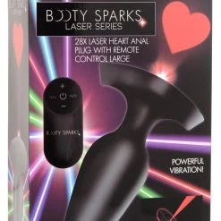 Booty Sparks 28X Laser Heart Silicone Anal Plug With Remote – Small 20 Booty Sparks 28X Laser Heart Silicone Anal Plug With Remote – Small