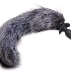 Tailz Vibrating Silicone Anal Plug With 3 Interchangeable Tails