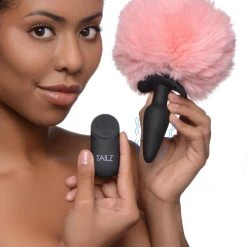 Tailz Vibrating Silicone Anal Plug With 3 Interchangeable Tails