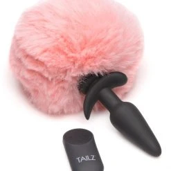 Tailz Large Vibrating Anal Plug With Interchangeable Bunny Tail -