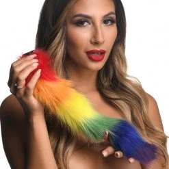 Tailz Interchangeable Rainbow Fox Tail Anal