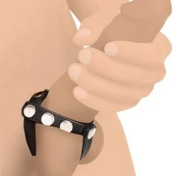 Strict Leather Penis Pleasure Leather Snap-on Cock Harness -