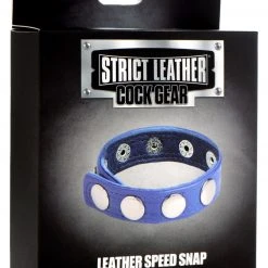 Strict Leather Penis Pleasure Leather Speed Snap Cock Ring -