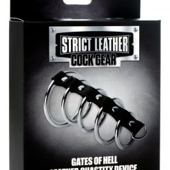 Strict Leather BDSM Gates Of Hell Leather Chastity Device