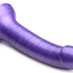 Strap U 7 Inch Metallic Silicone Dildo -