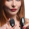 Master Series Chrome Blast 7X Rechargeable Butt Plug With Remote Control - Small