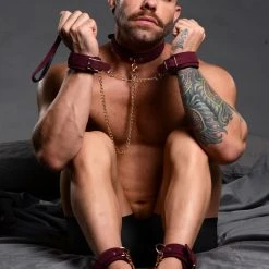 Master Series BDSM 6 Piece Velvet Bondage Set