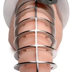 Master Series BDSM Stainless Steel Spiked Chastity Cage